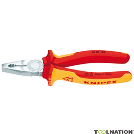 Knipex 03 06 160 0306160 Kombi-tang verchr./comfort VDE 160 mm - 1