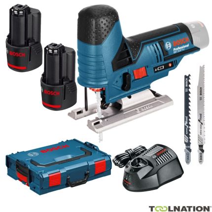 Bosch Blauw GST 12V-70 Decoupeerzaag 12V 3.0Ah Li-Ion in L-Boxx 06015A1005 - 1