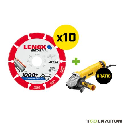 Lenox 2030866PROMO 10 x Diamantscheibe für Metall 125 mm Bohrung 22,23 mm frei Dewalt DWE4207-QS Winkelschleifer - 1