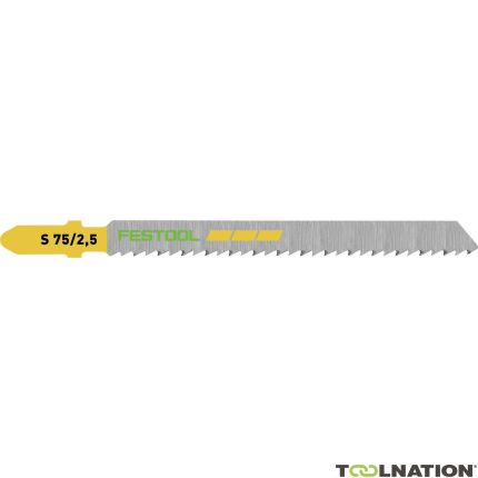 Festool Zubehör 204256 S 75/2,5/5 Stichsägeblatt HOLZ FINE CUT 5 Stück - 1