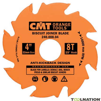 CMT Nutsäge "Lamello" System 100 x 22 x 8T Dicke 3,96 mm - 1