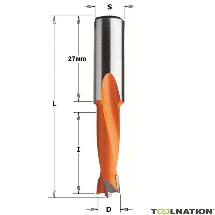 CMT Drillingsbohrer 4mm, Schaft 10x27 rechts - 1