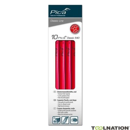 Pica PI54024-10 Timmermans Potlood 540/24 10 stuks - 1