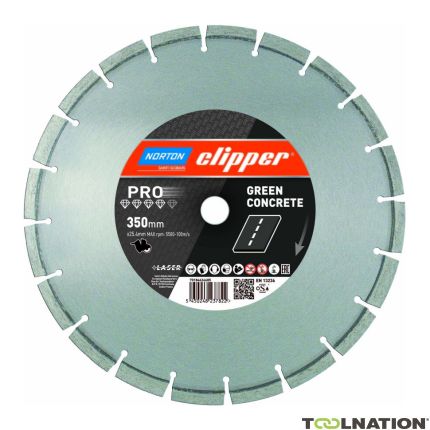 Clipper 70184624684 Pro Green Concrete Diamant zaagblad 300 x 25,4 mm - 1