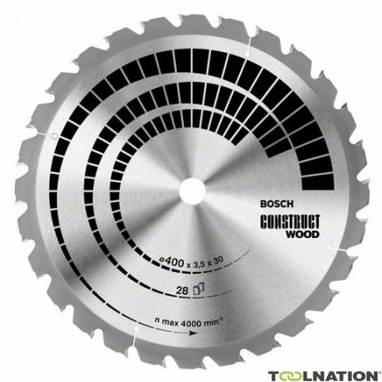 Bosch 2608640762 Cirkelzaagblad 700 x 30 x 46T Construct Wood - 1