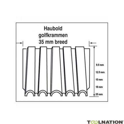 Haubold Befestigung 504359 Golfkram WN25 - 9,5 mm Rohling 16.000 Stück - 1