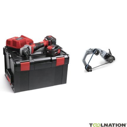 Flex-tools 522007 BME 18.0-EC/5.0 Set Basismotor Trinoxflex 18V 5.0Ah Li-Ion + Rundschleifvorsatz BR 50 - 1