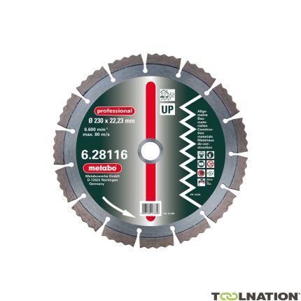 Metabo 628113000 DIA-DSS Professional UP Universeel Diamantzaagblad 125x2,15x22,23mm 2 stuks - 1