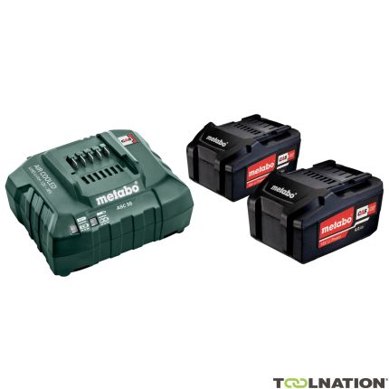 Metabo Accu Pakket 2 x 18V 4.0Ah Li-Ion + 1 x Lader ASC 55 685050000 - 1