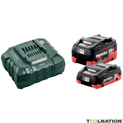 Metabo 685160000 Accu Pakket 1 x 18V LiHD 4.0Ah + 1 x 18V LiHD 5.5Ah + 1 x Lader ASC 55 - 1