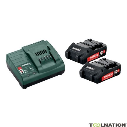 Metabo Zubehör Akku-Pack 2 x 18V 2.0Ah Li-Ion + 1 x Ladegerät SC 30 685161000 - 1