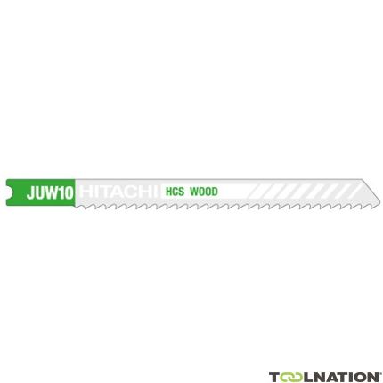 HiKOKI Zubehör 750024 JUW10 Stichsägeblatt für Holz 91,5/70,0 x 7,2 x 1,25 mm 5 Stück - 1