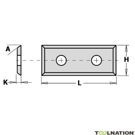 CMT WPL-Wechselklinge 4-seitig 28,3 x 9 x 1,5 mm 10 Stück - 1