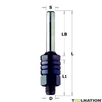 CMT Spindel ohne Lagerschaft 8 mm - 1