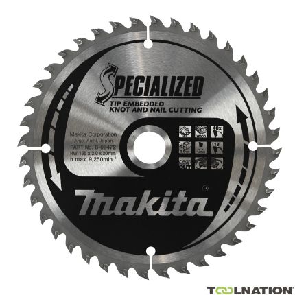 Makita Zubehör B-09379 HM-Sägeblatt Tip E 235 x 30 x 16T - 1