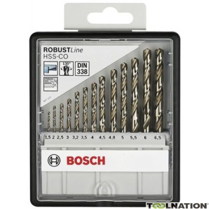 Bosch 2607019926 13-delige HSS metaalboren set Robustline - 1