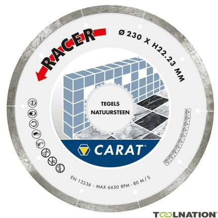 Carat CDBM350400 Racer Diamantscheibe 350 x 25,40 für Fliesen/Naturstein - 1