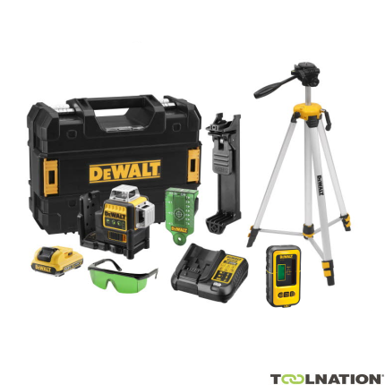 DeWalt DCE089D1GTRID Zelfnivellerende Kruislijnlaser Groene Straal 10,8V 2,0Ah XR Li-Ion  + Statief DE0881T + DE0892G ontvanger - 5