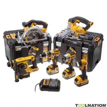 DeWalt DCK699M3T Kombipack XR 18 Volt 3 x 4,0 Ah Li-Ion - 5 Maschinen + Lampe und 2 T-Stak Koffer - 1