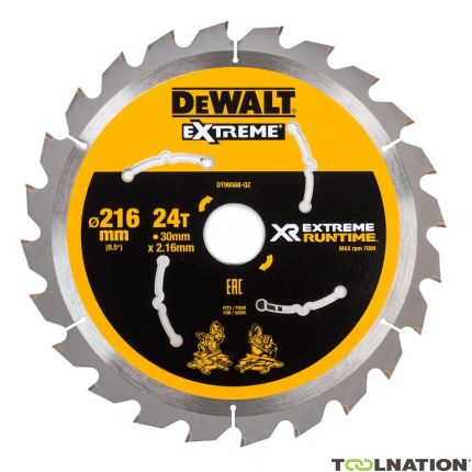 DeWalt DT99569-QZ XR Cirkelzaagblad 216mm x 30mm 36T CSB - 1