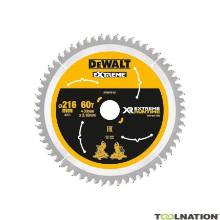 DeWalt DT99570-QZ XR Cirkelzaagblad 216 x 30 mm 60T CSB - 1