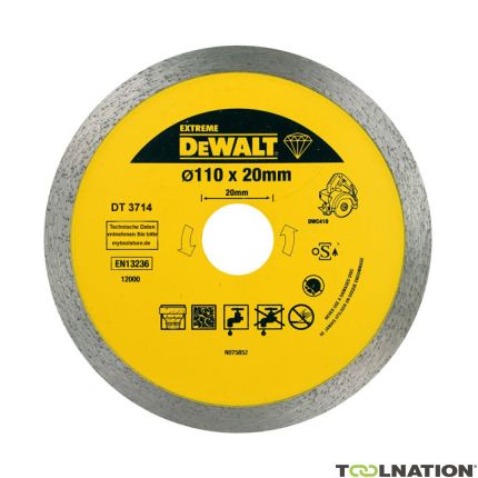 DeWalt DT3733-XJ Diamantzaagblad 250x25,4 Tegels - 1