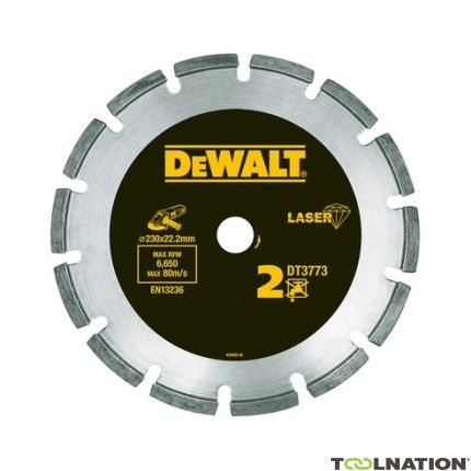 DeWalt DT3742-XJ Diamantzaagblad 180 x 22.2mm Droog voor Bouwmaterialen/Beton - 1