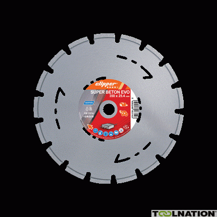 Clipper 70184611455 Super Beton EVO Diamant zaagblad 300 x 25,4 mm - 1