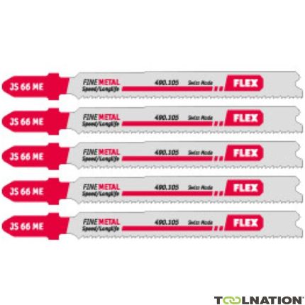 Flex-tools Zubehör 490105 Stichsägeblatt für Metall JS 66 ME 5 Stück - 1