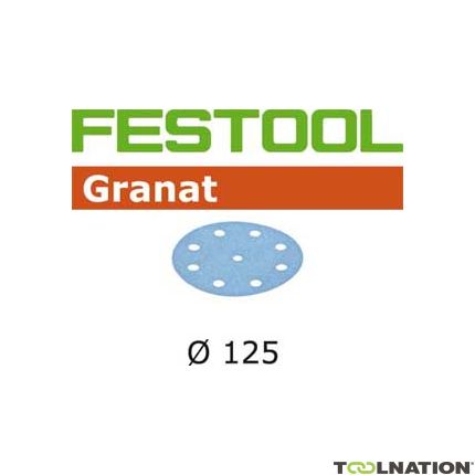 Festool 497167 Schuurschijven Granat STF D125/90 P80 GR/50 - 1