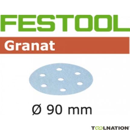 Festool Zubehör RO90FIJN Schleifteller Aktionspackung Granat Feinschliff für Festool Rotex RO90 OP=OP - 2