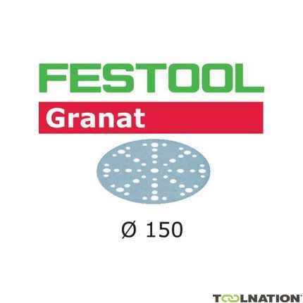 Festool 575156 Schuurschijven Granat STF D150/48 P80 GR/10 - 1