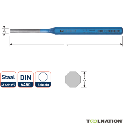 Rotec 2191013 219.1013 Bleistifthalter 8 mm - 1