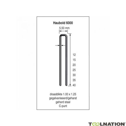 Haubold Befestigung 503214 KL6040 CRVS nicht 6000 Serie 40 mm Länge 20000 Stück - 1