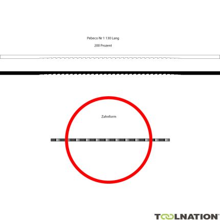 Hegner 210000607 Pebeco Nr 7 Kwaliteitszaagjes 130 mm lang voor hout, kunststof en non - ferro metaal - 1