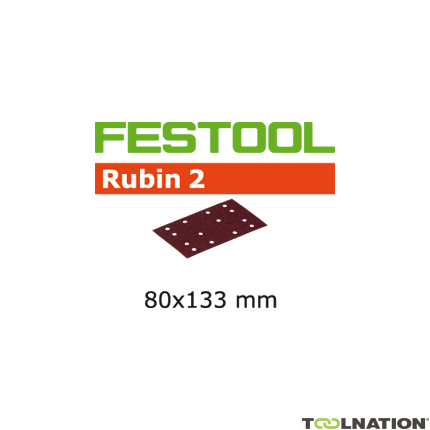 Festool 499058 Schuurstroken Rubin 2 STF 80x133/14 P120 RU/10 - 1