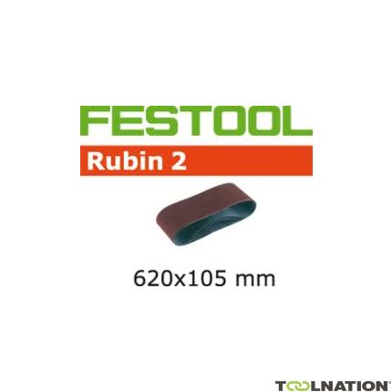 Festool 499152 Schuurband Korrel 100 Rubin 2 10 stuks BS105/620x105-P100 RU/10 - 1