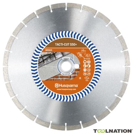 Husqvarna 579 8156-20 Tacti-Cut S50 Plus Beton Diamantzaagblad 350 x 25,4/20 mm Nat en Droog - 1