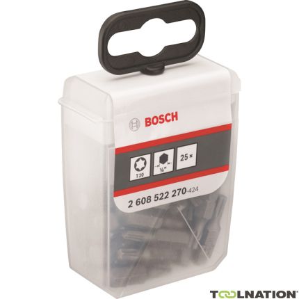 Bosch 2608522270 1/4" Torx Bit extra hard T 20 - 25 mm 25 stuks - 1