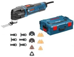 Bosch Blauw GOP 30-28 Professional Multitool 300 watt 0601237000 + accessoires in L-Boxx