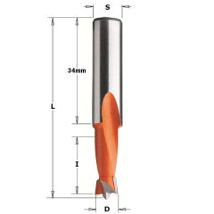 CMT Dreifachbohrer 5mm, Schaft 10x34 rechts