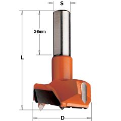 CMT Zylinderkopfbohrer mit Spanbrecher 35mm, Schaft 10x26, links