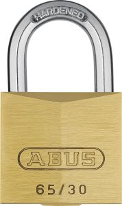 ABUS 65/30 TRIPLES C Vorhängeschloss aus Messing, 3 Stück