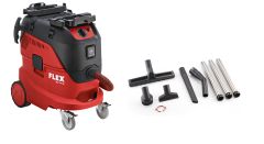 Flex-tools 465690 VCE44L AC-SET Veiligheidsstofzuiger met automatische filterreiniging, 42 L, klasse L + reinigingsset