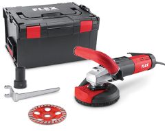 Flex-tools 479403 LDE 15-10 125 R, Kit Turbo-Jet II Betonschuurmachine variabel toerental voor stofvrij schuren 125mm