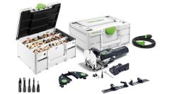 Festool Dübelfräse DOMINO DF 500 Q-Set 574427 + DOMINO Dübel Buche Sortiment Set Systainer DS 4/5/6/8/10 1060x BU 498899