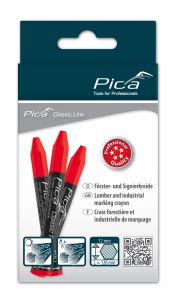 Pica PI59040 590/40 Markierungskreide Rot 12 Stk.