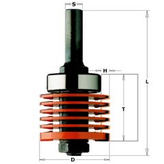 CMT Leimfräse mit Spindel 12 mm