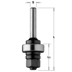 CMT Spindel mit Lagerschaft 8 mm