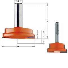 CMT 31,7 mm Schubladenfräserwelle 6 mm